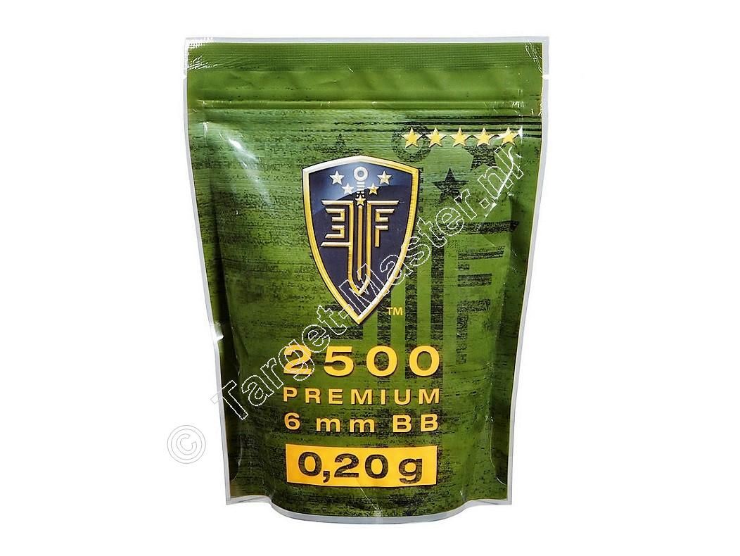 Elite Force PREMIUM Airsoft BB 6mm 0.20 gram content 2500